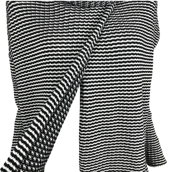 CABI Cowl Turtleneck Striped Fergie Split Sweater #3167 size S - Picture 10 of 13